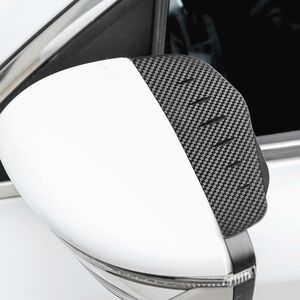 Car Rear View Mirror Rain Eyebrow Cover Catering Mirror PVC Carbon Fiber Pattern Rain Shield