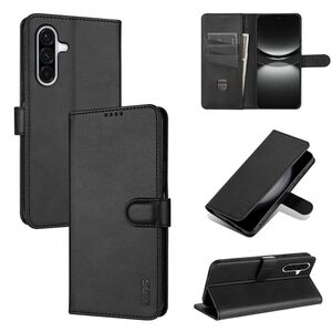 Handyh�lle f�r Samsung Galaxy A17 Kunstleder Case Cover Schwarz