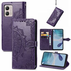 Mandala-Blumen Horizontale Flip Handyh�lle f�r Motorola Moto G53 5G