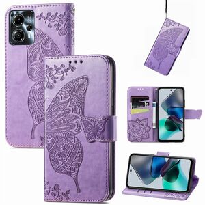 Schmetterling Liebesblume Kunstleder Handyh�lle f�r Motorola Moto G23 