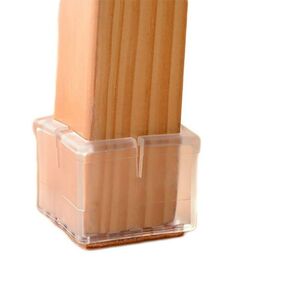 Quadratische Stuhlbeinkappen aus PVC, 30-62mm - Schtzen Sie Ihre Bden und reduzieren Sie Lrm