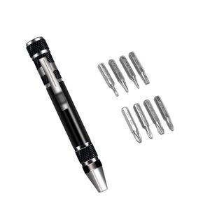 8 in 1 Schraubendreher Schraubenzieher Satz 4 Kreuz & Schlitz Hosentasche