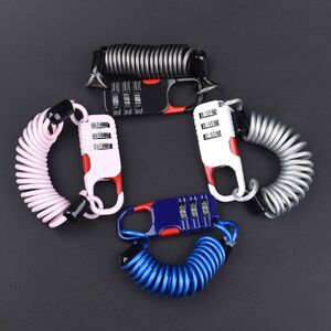 Helmschloss Fahrrad Schloss Kabel Zahlenschloss Motorrad Passwortschloss leicht