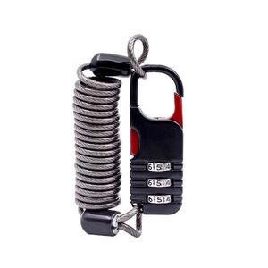 Helmschloss Fahrrad Schloss Kabel Zahlenschloss Motorrad Passwortschloss leicht