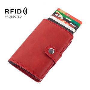 Kunstleder RFID NFC Blocker Schutzh�lle - Kartenschutzh�lle f�r Kreditkarten
