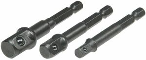 Bitaufnahme-Adapterset von Sechskant auf 1/4, 3/8, 1/2