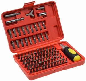 Bitsatz Multi Box 101 100 Bits und Ratschen-Schraubendreher