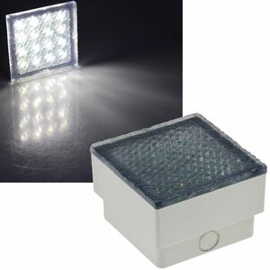 LED Pflasterstein BRIKX 10 neutralwei� 10x10x7cm, 80lm, IP67, 230V