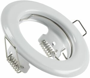 Decken-Einbaustrahler SR80 wei� starr, 80mm, f�r 50mm Lampen
