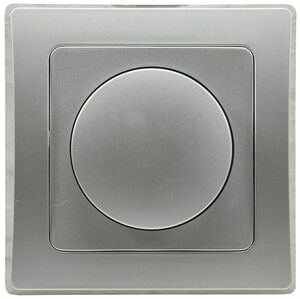 DELPHI Dimmer fr LED Lampen 250V~/ 3-60W, inkl. Rahmen, UP, silber