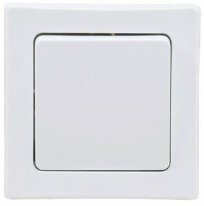 DELPHI Wechsel-Schalter 250V~/ 10A, inkl. Rahmen, UP, wei