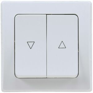 DELPHI Jalousien-Steuerung Hoch/Runter Taster, inkl. Rahmen, UP, wei�