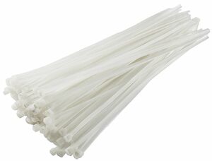 Kabelbinder 300mm x 3,5mm, transparent 100er Pack, hohe Zugkraft