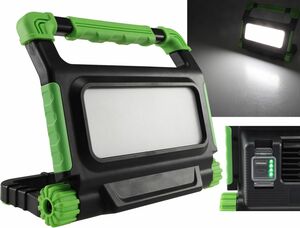 LED Baustrahler mit Akku BSA-30 30W, 2400lm, 4500K / neutralwei�