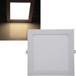 LED Licht-Panel QCP-22Q, 22,5x22,5cm 230V, 18W, 1300 Lumen, 2900K / warmwei