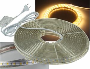 LED-Stripe Ultra-Bright 230V, 20m 600 Lumen/Meter, warmwei
