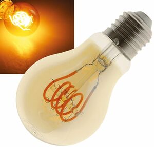 LED Glhlampe E27 Vintage G70 2000k, 280lm, 230V/4W, warmwei/amber