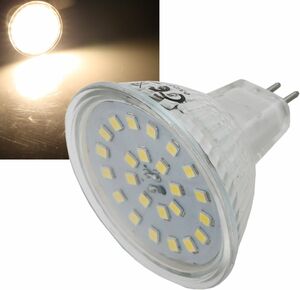 LED Strahler MR16 H55 SMD 120-, 3000k, 400lm, 12V/5W, warmwei