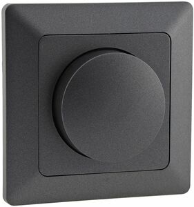 MILOS Dimmer f�r LED Lampen, Anthrazit 250V~/ 3-60W, inkl. Rahmen, UP