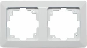 MILOS 2-fach Rahmen wei matt
