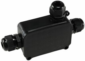 Kabelverbinderbox, 3 Anschl�sse, IP66 230V, wasserdicht, f�r z.B. Erdkabel