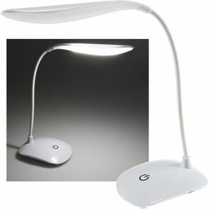 LED Tischleuchte mit Touch-Schalter Schwanenhals, 3 Helligkeitsstufen