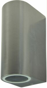 LED-Wandleuchte CTW-2 f�r 2x GU10, IP44, Edelstahl poliert