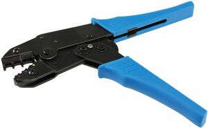 Crimpzange f�r isolierte Kabelschuhe von 0,5-6mm�