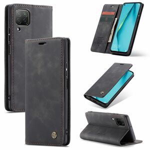 Handy Hlle Schutz Tasche fr Huawei P40 Lite Cover Wallet Etui Schwarz