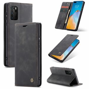 Handy H�lle Schutz Tasche f�r Huawei P40 Cover Wallet Etui Schwarz