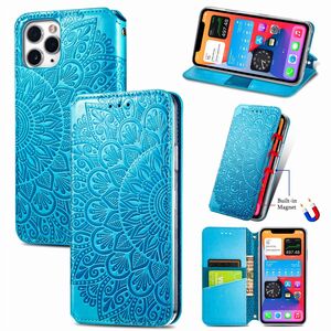 Apple iPhone 11 Pro Handyh�lle Schutztasche Case Cover Mandala Blau