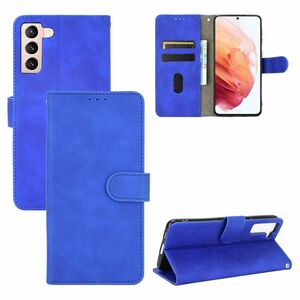 Samsung Galaxy S21 Plus Tasche Handy Hlle Schutz-Cover Flip-Case mit Kartenfach Blau