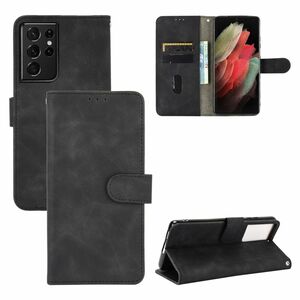 Samsung Galaxy S21 Ultra Tasche Handy H�lle Schutz-Cover Flip-Case mit Kartenfach Schwarz
