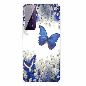 Samsung Galaxy S21 Handyh�lle Ultra D�nn Schutzcase Cover Schmetterling Transparent