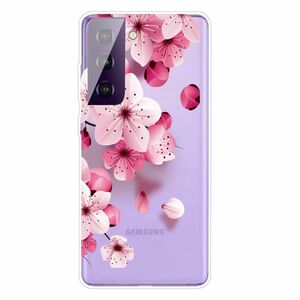 Samsung Galaxy S21 Handyhlle Ultra Dnn Schutzcase Cover Blumen Transparent