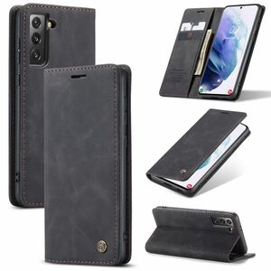 Handy H�lle Schutz Tasche f�r Samsung Galaxy S21 Plus Cover Wallet Etui Schwarz