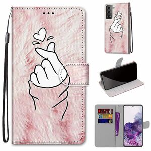 Samsung Galaxy S21 Plus Tasche Handy Hlle Schutz-Cover Flip-Case mit Kartenfach Hand