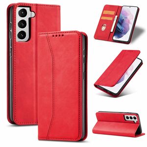 Handy Hlle Schutz Tasche fr Samsung Galaxy S21 Plus Cover Wallet Etui Rot