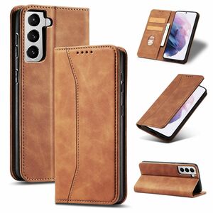 Handy H�lle Schutz Tasche f�r Samsung Galaxy S21 Plus Cover Wallet Etui Braun