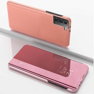 Samsung Galaxy S21 Handyh�lle Schutztasche 360 Grad Mirror Cover Rosa
