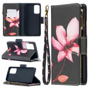 Samsung Galaxy A52 4G / 5G Tasche Handy H�lle Schutz-Cover Flip-Case mit Kartenfach Blume