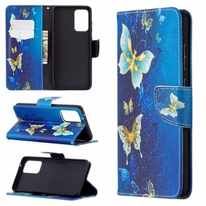 Samsung Galaxy A72 5G Tasche Handy H�lle Schutz-Cover Flip-Case mit Kartenfach Schmetterling
