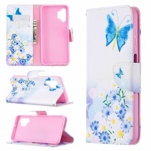 Samsung Galaxy A32 5G Tasche Handy H�lle Schutz-Cover Flip-Case mit Kartenfach Schmetterling
