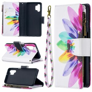 Samsung Galaxy A32 5G Tasche Handy H�lle Schutz-Cover Flip-Case mit Kartenfach Sonnenblume