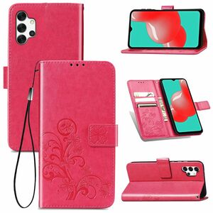 Samsung Galaxy A32 5G Handy H�lle Schutz-Tasche Cover Flip-Case Kartenfach Pink