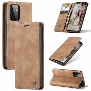 Handy H�lle Schutz Tasche f�r Samsung Galaxy A72 5G Cover Wallet Etui Braun