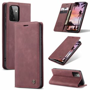 Handy H�lle Schutz Tasche f�r Samsung Galaxy A72 5G Cover Wallet Etui Rot