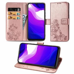Xiaomi Mi 10 Lite 5G Handy H�lle Schutz Tasche Cover Flip Case Kartenfach Rosa