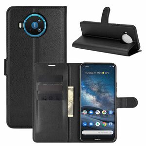Nokia 8.3 Handyhlle Schutztasche Case Cover Klapptasche Schwarz