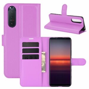 Sony Xperia 5 II Handyhlle Schutztasche Case Cover Klapptasche Violett